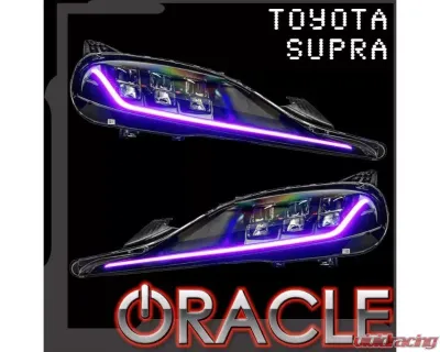 Oracle Lighting ColorSHIFT RGB+A Headlight DRL Upgrade Kit w/ RF Controller Toyota Supra 2020-2024 - 1400-330