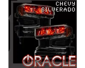 Oracle Lighting ColorSHIFT RGB Demon Eye Headlight Upgrade Chevrolet Silverado | GMC Sierra 1500/2500/3500 2019-2023
