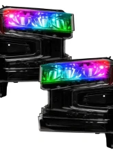 Oracle Lighting ColorSHIFT RGB Demon Eye Headlight Upgrade Chevrolet Silverado | GMC Sierra 1500/2500/3500 2019-2023                                     - 1440-334 - Image 5