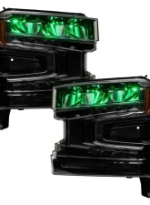 Oracle Lighting ColorSHIFT RGB Demon Eye Headlight Upgrade Chevrolet Silverado | GMC Sierra 1500/2500/3500 2019-2023                                     - 1440-334 - Image 9