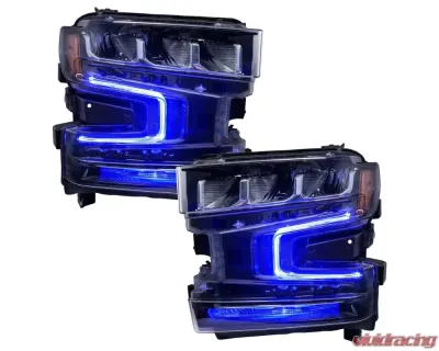 Oracle Lighting ColorSHIFT RGB+W Headlight DRL Upgrade Kit w/ 2.0 Controller Chevrolet Silverado 1500 2019-2022 - 1441-333