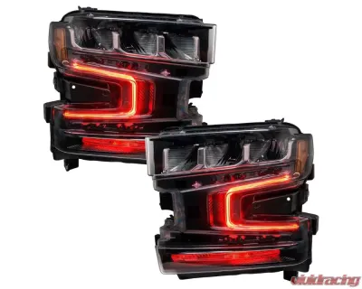 Oracle Lighting ColorSHIFT RGB+W Headlight DRL Upgrade Kit w/ 2.0 Controller Chevrolet Silverado 1500 2019-2022 - 1441-333