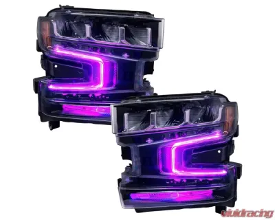 Oracle Lighting ColorSHIFT RGB+W Headlight DRL Upgrade Kit w/ 2.0 Controller Chevrolet Silverado 1500 2019-2022 - 1441-333
