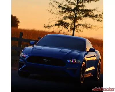Oracle Lighting Dynamic Colorshift Headlight DRL Halo Kit w/ Sequential Turn Signal Ford Mustang 2018-2022 - 1446-332