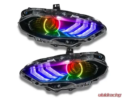 Oracle Lighting Dynamic Colorshift Headlight DRL Halo Kit w/ Sequential Turn Signal Ford Mustang 2018-2022 - 1446-332