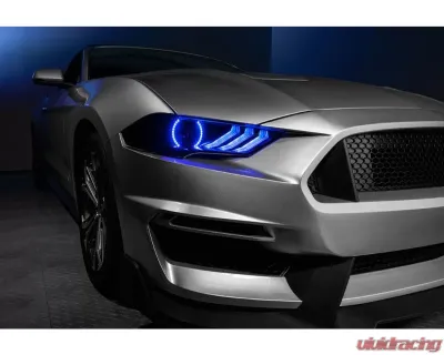 Oracle Lighting Dynamic Colorshift Headlight DRL Halo Kit w/ Sequential Turn Signal Ford Mustang 2018-2022 - 1446-332
