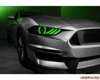 Oracle Lighting Dynamic Colorshift Headlight DRL Halo Kit w/ Sequential Turn Signal Ford Mustang 2018-2022 - 1446-332
