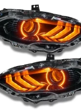 Oracle Lighting Dynamic Colorshift Headlight DRL Halo Kit w/ Sequential Turn Signal Ford Mustang 2018-2022                                     - 1446-332 - Image 9