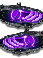 Oracle Lighting Dynamic Colorshift Headlight DRL Halo Kit w/ Sequential Turn Signal Ford Mustang 2018-2022                                     - 1446-332 - Image 10