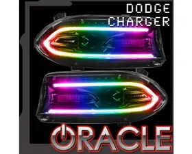 Oracle Lighting Rgb+W Drl Headlight Conversion Kit Dodge Charger 2015-2019 Colorshift - No Controller