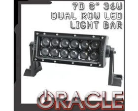 Oracle Lighting 8" Black Series 7D 36W Dual Row LED Light Bar