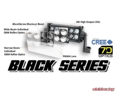 Oracle Lighting 12" Black Series 7D 60W Dual Row LED Light Bar - 5805-001