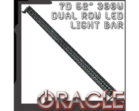 Oracle Lighting 52" Black Series 7D 300W Dual Row LED Light Bar