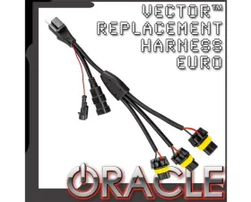 Oracle Lighting Vector? Replacement Headlight Wiring Harness Pair - Euro Model JEEP Wrangler JK 2007-2017