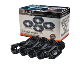 Oracle Lighting White Underbody Wheel Well Rock Light Kit 4 Piece