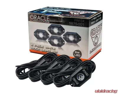 Oracle Lighting White Underbody Wheel Well Rock Light Kit 4 Piece - 5875-001