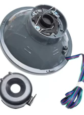 Oracle Lighting Pre-Installed 5.75 Inch Sealed Beam Headlight White Halo Jaguar | Ford                                     - 6904-001 - Image 4