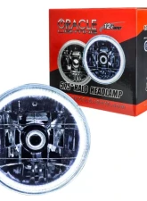 Oracle Lighting Pre-Installed 5.75 Inch Sealed Beam Headlight White Halo Jaguar | Ford                                     - 6904-001 - Image 7