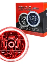 Oracle Lighting Pre-Installed 5.75 Inch Sealed Beam Headlight Red Halo Jaguar | Ford                                     - 6904-003 - Image 7