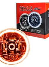 Oracle Lighting Pre-Installed 5.75 Inch Sealed Beam Headlight Amber Halo Jaguar | Ford                                     - 6904-005 - Image 7
