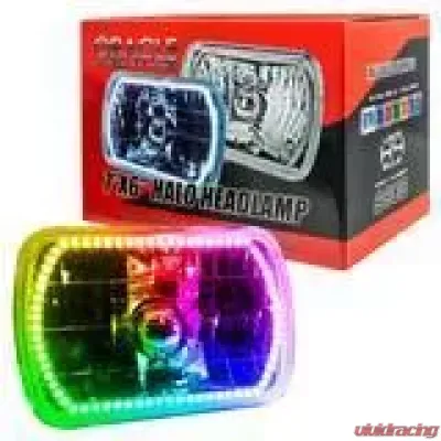 Oracle Lighting Pre-Installed 7X6" Sealed Beam Headlight ColorSHIFT Honda | Ford - 6908-333