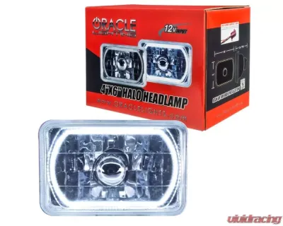 Oracle Lighting Pre-Installed 4X6" Sealed Beam Halo White Ford | Dodge - 6909-001