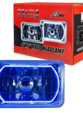 Oracle Lighting Pre-Installed 4X6" Sealed Beam Halo Blue Ford | Dodge                                     - 6909-002 - Image 4