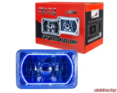 Oracle Lighting Pre-Installed 4X6" Sealed Beam Halo Blue Ford | Dodge - 6909-002