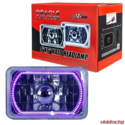 Oracle Lighting Pre-Installed 4X6" Sealed Beam Halo UV/Purple Ford | Dodge - 6909-007