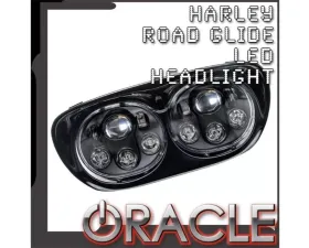 Oracle Lighting Harley Road Glide Replacement LED Headlight - Black Harley Davidson Road Glide 1998-2016