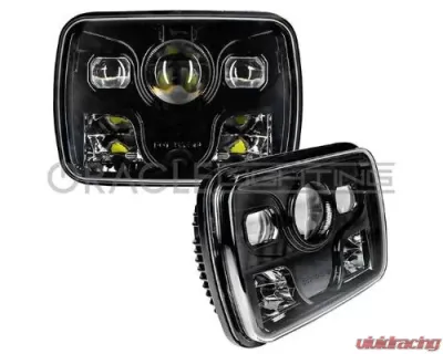 Oracle Lighting 7"X6" 42W Replacement LED Headlight - Black Pair - 6919-001