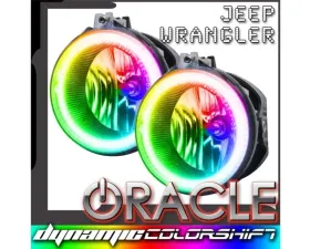 Oracle Lighting Dynamic Colorshift Pre-Assembled Fog Lights Jeep Wrangler 2007-2009