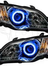 Oracle Lighting Pre-Assembled Headlights - Chrome LED Halo Kit Blue Subaru Legacy 2008-2009                                     - 7206-002 - Image 2