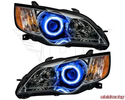 Oracle Lighting Pre-Assembled Headlights - Chrome LED Halo Kit Blue Subaru Legacy 2008-2009 - 7206-002