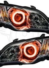 Oracle Lighting Pre-Assembled Headlights - Chrome LED Halo Kit Amber Subaru Legacy 2008-2009                                     - 7206-005 - Image 2
