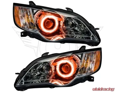 Oracle Lighting Pre-Assembled Headlights - Chrome LED Halo Kit Amber Subaru Legacy 2008-2009 - 7206-005