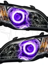 Oracle Lighting Pre-Assembled Headlights - Chrome LED Halo Kit Purple Subaru Legacy 2008-2009                                     - 7206-007 - Image 2