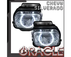Oracle Lighting Pre-Assembled Fog Lights LED Halo Kit Blue Chevrolet Silverado 2003-2006