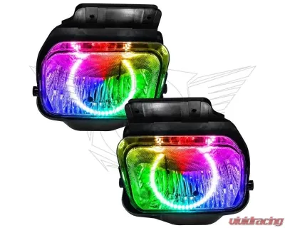 Oracle Lighting Pre-Assembled Fog Lights LED Halo Kit ColorSHIFT Chevrolet Silverado 2003-2006 - 8900-333