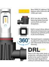 Oracle Lighting 880/881/H27 VSeries LED Headlight Bulb Conversion Kit                                     - V5237-001 - Image 3