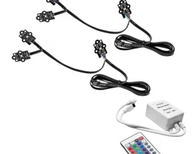 Oracle Lighting ColorSHIFT RGB+W Headlight DRL Upgrade Kit w/ Simple Controller GMC Sierra 1500 2019-2021