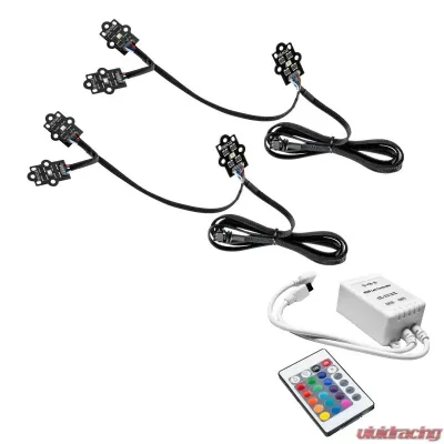 Oracle Lighting ColorSHIFT RGB+W Headlight DRL Upgrade Kit w/ Simple Controller GMC Sierra 1500 2019-2021 - 1287-504