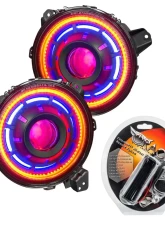 Oracle Lighting Oculus ColorSHIFT Bi-LED Projector Headlights Jeep Wrangler JL | Gladiator JT 2018-2024                                     - 5839-330 - Image 17