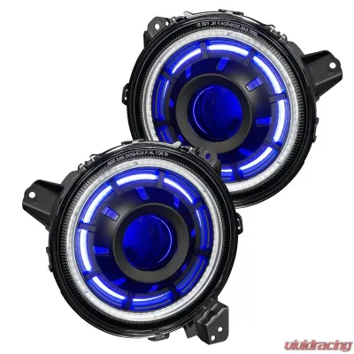 Oracle Lighting Oculus ColorSHIFT Bi-LED Projector Headlights Jeep Wrangler JL | Gladiator JT 2018-2024 - 5839-330