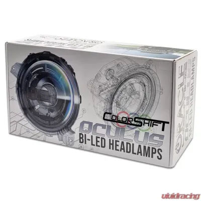 Oracle Lighting Oculus ColorSHIFT Bi-LED Projector Headlights Jeep Wrangler JL | Gladiator JT 2018-2024 - 5839-330