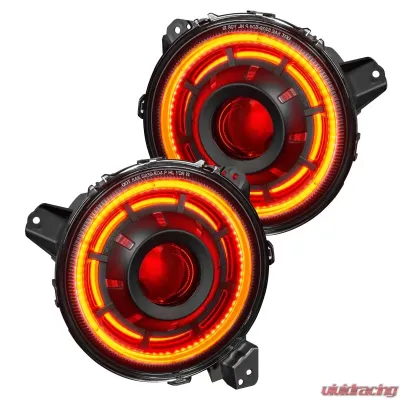 Oracle Lighting Oculus ColorSHIFT Bi-LED Projector Headlights Jeep Wrangler JL | Gladiator JT 2018-2024 - 5839-330