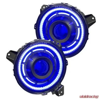 Oracle Lighting Oculus ColorSHIFT Bi-LED Projector Headlights Jeep Wrangler JL | Gladiator JT 2018-2024 - 5839-330