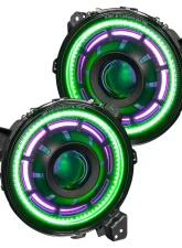 Oracle Lighting Oculus ColorSHIFT Bi-LED Projector Headlights Jeep Wrangler JL | Gladiator JT 2018-2024                                     - 5839-330 - Image 14