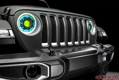 Oracle Lighting Oculus ColorSHIFT Bi-LED Projector Headlights Jeep Wrangler JL | Gladiator JT 2018-2024 - 5839-330