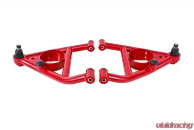 BMR Suspension Polyurethane Bushings Non-adjustable Front Bump Stops A-arms Lower DOM Red Pontiac Firebird | Chevrolet Camaro | Nova 1967-1974 - AA006R